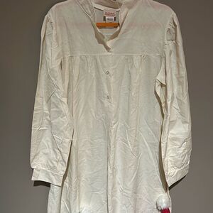 The Vermont Country Store Vintage Cotton Pintuck Nightgown Sleepwear Large